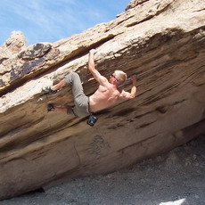 Kyle bouldering