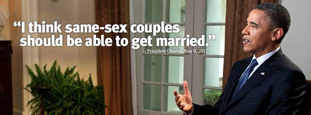 Obama for civil marriage equality