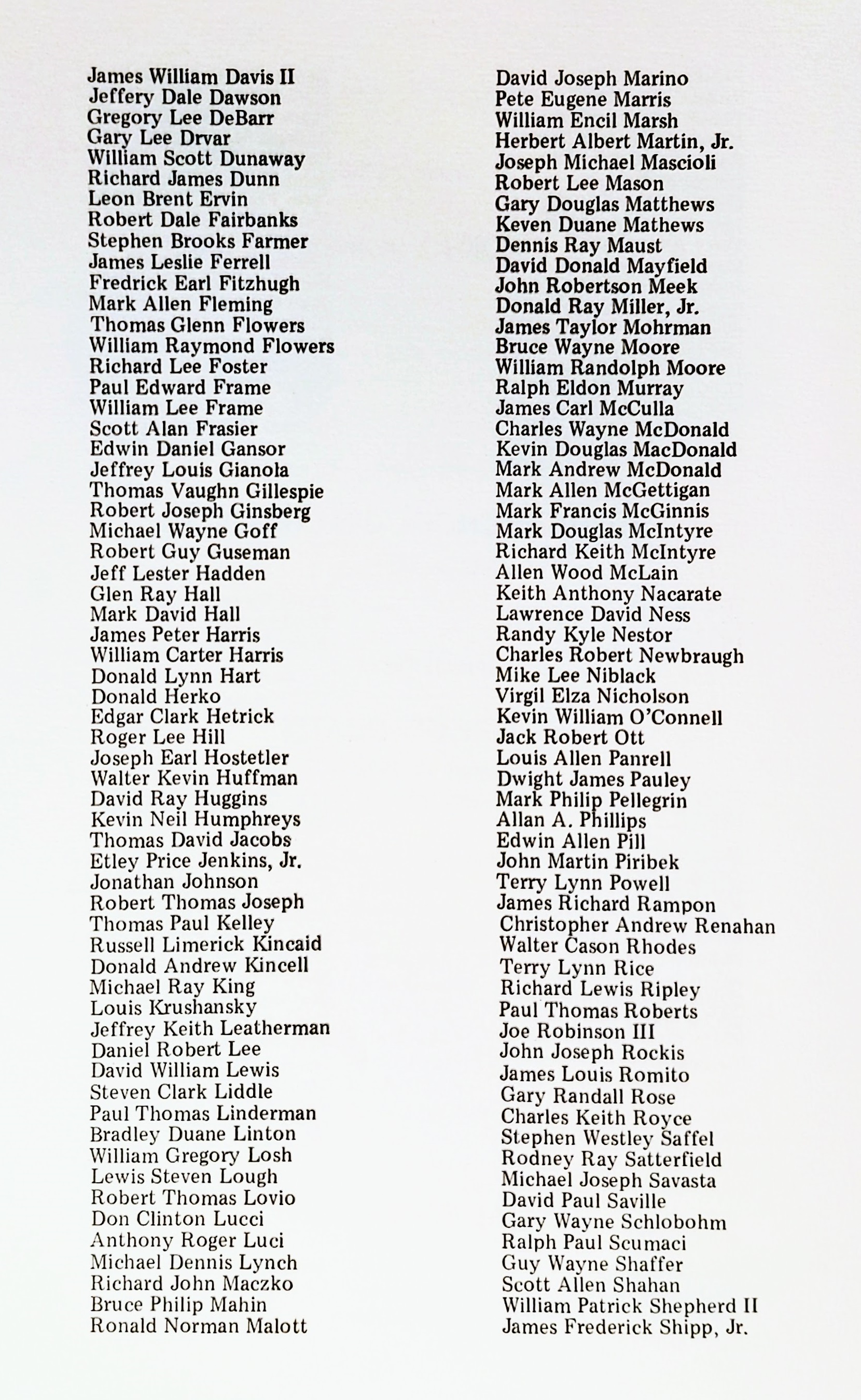 mhs 1975 commencement program grads page 3